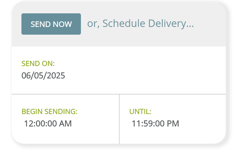 deliver and track